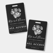 イベントカスタムVIP全アクセスウーメンズカンファレンス バッジ (表裏)