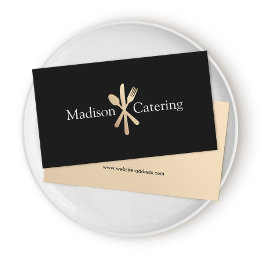 イベントケータリングシェフブラック 名刺