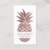 イベントケータリングバラ金ゴールドパイナップルパーソナルシェフ 名刺 (正面)