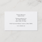 イベントケータリング料理シェフブラック 名刺 (裏面)