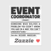 イベントコーディネーター名詞結婚式パーティーの計画クール シール (シート)