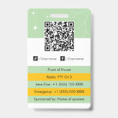 イベントコーディネーター バッジ (裏面)