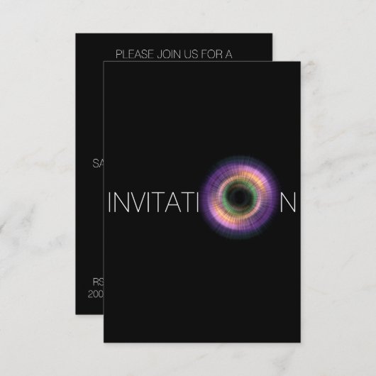 イベントサプライズパーティの招待状招待状 招待状 (正面/裏面)