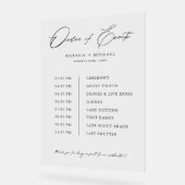 イベントシンプルのタイムラ結婚インの順 アクリルサイン (傾斜)