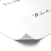 イベントシンプルのタイムラ結婚インの順 ポスター (角)