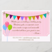 イベントスタイリスト&デザートラインナップ チラシ (裏面)