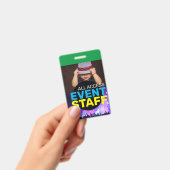 イベントスタッフにアクセス バッジ (手持ち)