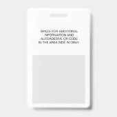 イベントスタッフにアクセス バッジ (裏面)