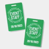 イベントスタッフバッジ バッジ (正面＆裏面)