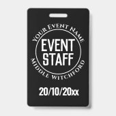 イベントスタッフバッジ バッジ (裏面)