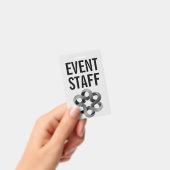 イベントスタッフミニマルスタイル バッジ (Handheld)
