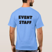 イベントスタッフ両面男子Tシャツ Tシャツ (裏面)