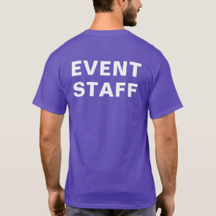 イベントスタッフ – パープル、簡単読先 Tシャツ