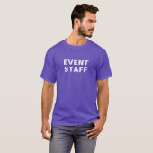 イベントスタッフ – パープル、簡単読先 Tシャツ (正面フル)