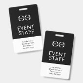 イベントスタッフIDバッジ バッジ (表裏)