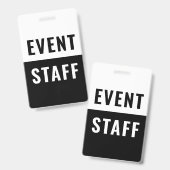 イベントスタッフIDバッジ バッジ (正面＆裏面)
