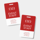 イベントスタッフIDバッジ バッジ (正面＆裏面)