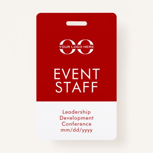 イベントスタッフIDバッジ バッジ (正面)
