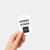 イベントスタッフID二つのイメージデザインバッジ バッジ (手持ち)