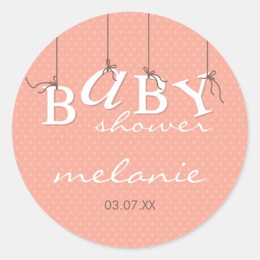 イベントステッカー：:ベビー5 ラウンドシール (正面)