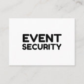イベントセキュリティ 名刺 (正面)