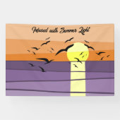 イベントタグラインスクリプトトップ・大型サンセットバナー 横断幕 (横)