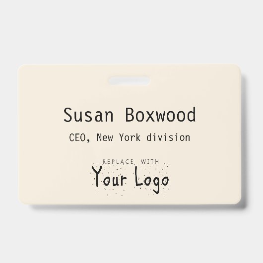 イベントバッジカスタム文字交換ロゴ バッジ (正面)