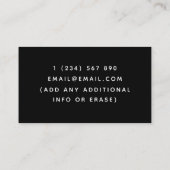 イベントバーテンダーカクテルアイコンソムリエクラシックー 名刺 (裏面)