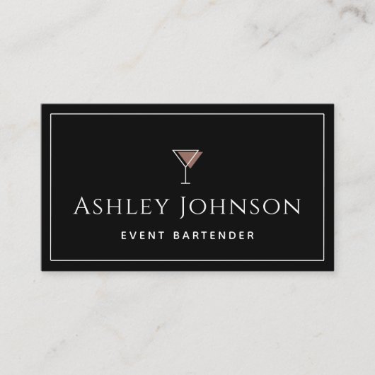 イベントバーテンダーカクテルアイコンソムリエクラシックー 名刺 (正面)