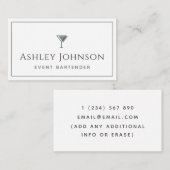 イベントバーテンダーカクテルミクソクラシックロジスト 名刺 (正面/裏面)