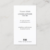 イベントバーテンダーフェスティバル名刺 名刺 (裏面)