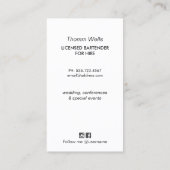 イベントバーテンダーフェスティバル名刺 名刺 (裏面)