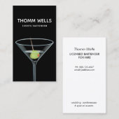 イベントバーテンダーマーティーニ名刺 名刺 (正面/裏面)