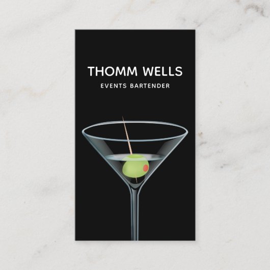 イベントバーテンダーマーティーニ名刺 名刺 (正面)
