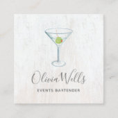 イベントバーテンダー名刺 スクエア名刺 (正面)