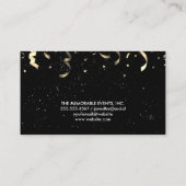 イベントパーティーバルーンと紙吹雪 | シャンパン 名刺 (裏面)