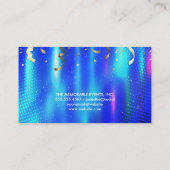 イベントパーティーバルーン |紙吹雪青抽象芸術 名刺 (裏面)