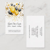 イベントパーティープランナーバルーン及び紙吹雪 名刺 (正面/裏面)