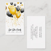 イベントパーティープランナーバルーン紙吹雪 名刺 (正面/裏面)