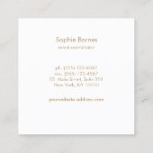 イベントパーティープランナー微妙な虹色《写真》ぼけ味 スクエア名刺 (裏面)