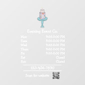 イベントパーティープランニング営業時間 ウィンドウサイン (シート)