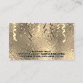イベントパーティーポップパーと紙吹雪 | 金箔 名刺 (裏面)