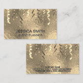 イベントパーティーポップパーと紙吹雪 | 金箔 名刺 (正面/裏面)