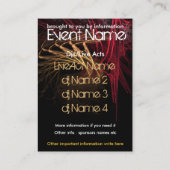 イベントパーティーミニフライヤー#003 名刺 (裏面)