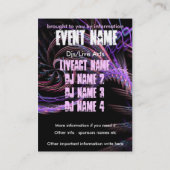 イベントパーティーミニフライヤー#007 名刺 (裏面)