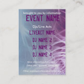 イベントパーティーミニフライヤー#08 名刺 (裏面)