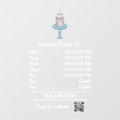 イベントパーティー計画営業時間 ウィンドウサイン (シート)