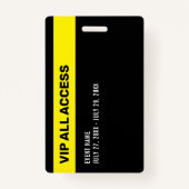 イベントフォトVIPすべてのアクセスパスQRコードIDバッジ バッジ (裏面)