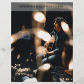 イベントフライヤーテンプレートエンターテイメント白黒 チラシ (裏面)