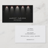 イベントプランナーとエンターテイメントの星とライト 名刺 (正面/裏面)